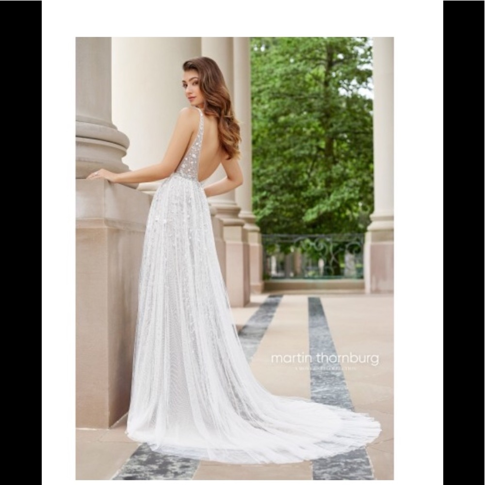 Ivory/Champaign Martin Thornburg Mon Cheri Dress